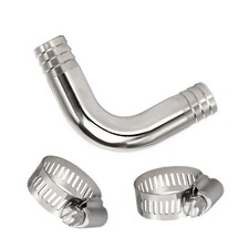 Stainless Steel 304 Sanitary 90 Degree Elbow Fitting, 1/2" Barbed x 1/2" Barb...