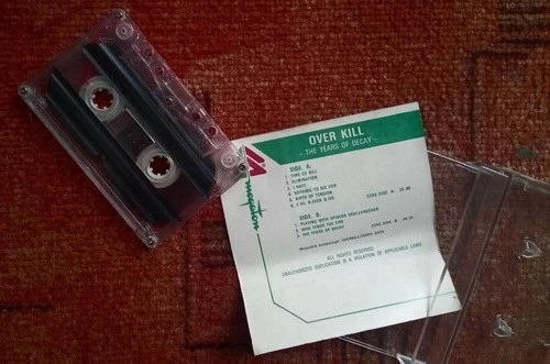 OVERKILL - The Years Of Decay - rare cassette from Poland - Image 3 of 3