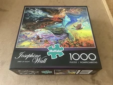 Buffalo Puzzles Josephine Wall SPIRIT OF FLIGHT Glitter Edition 1000 PC GREAT