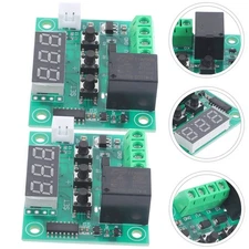 2Pcs Digital Temperature Control Module Thermostat Controller for Smart Devices