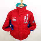 Vintage Yamaha Team Racing Sports Jacket Mens Red Motor Nylon Size L