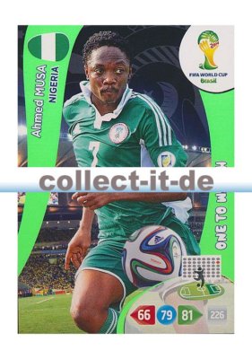 Panini Adrenalyn XL World Cup 2014 - 266 - Ahmed Musa - One to Watch