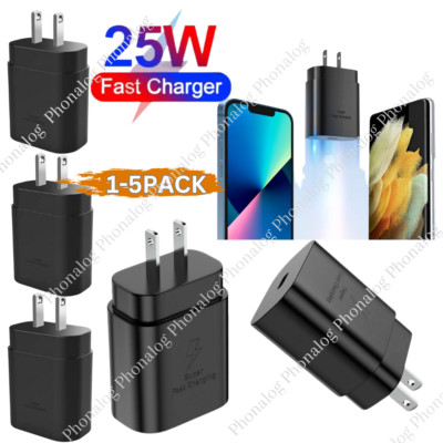 25W USB Type C Power Adapter Fast Charger Cube Block For iPhone iPad Android