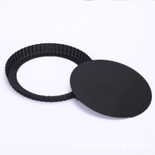 Round 9inch Tart Pan Baking Flan Quiche Tin Fluted Removable Bottom Non-Stick UK - Picture 11 of 12