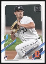 2021 Topps Beau Burrows #123 Rookie RC Detroit Tigers