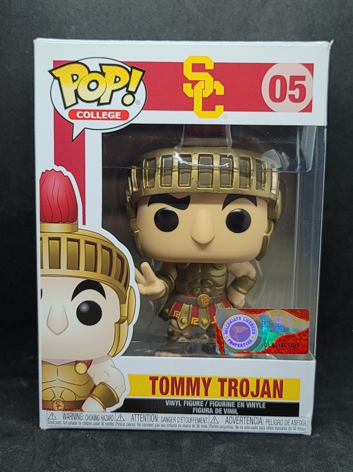 Funko Pop! Vinilo: Mascotas Universitarias - Troyano Tommy #05 Con Protector