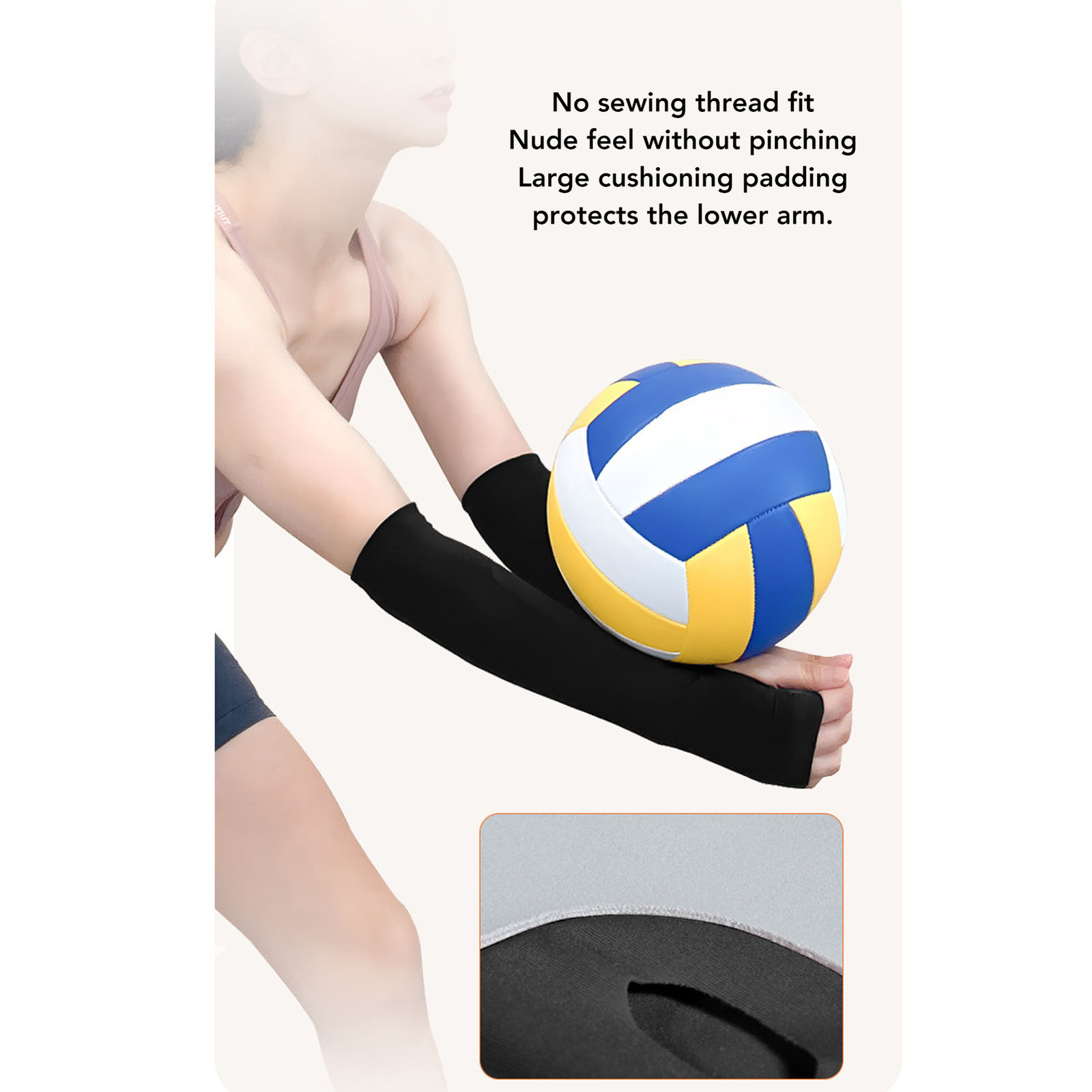 Volleyball Arm Sleeves Distribute Impact Pink Volleyball Arm Guards