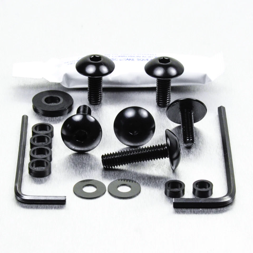 PRO-BOLT Kit visserie carenage en aluminium SV650 05+ Noir