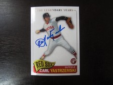2005 Topps Pristine # 41 Carl Yastrzemski Autograph Signed Auto Card Red Sox