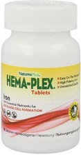 Natures Plus Hema-Plex Hierro-30 Comprimidos (395,40 EUR/kg)