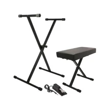 On-Stage Keyboard Stand KS7190 + KT7800 Bench + Sustain Pedal Package KPK6550