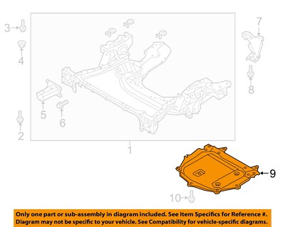 FIAT OEM 17-20 124 Spider Suspension Mounting-Under Cover 68313232AA