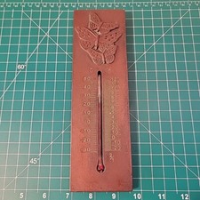 Solid Heavy Duty 🦋 Thermometer Metal Rustic Finish 8.75"