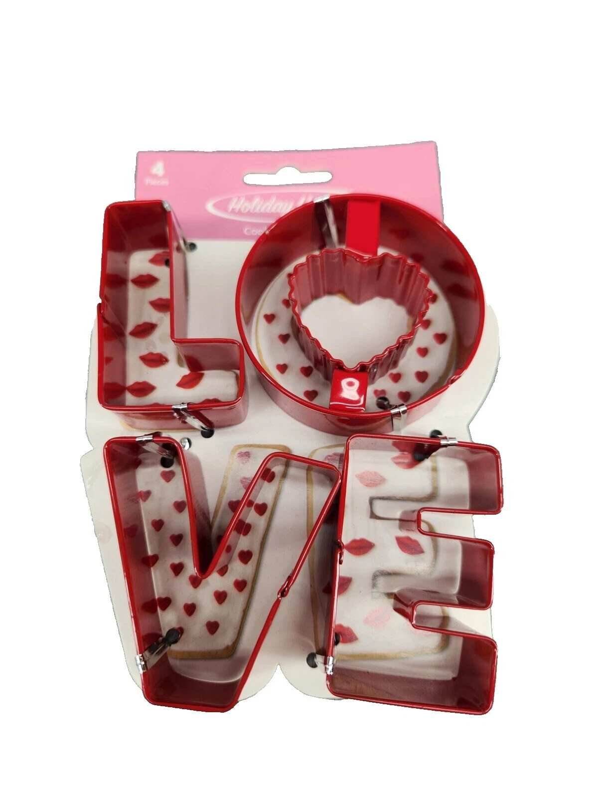 Cortadores de Galletas de metal corazones del alfabeto