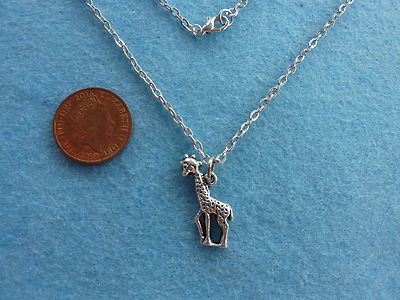 Giraffe Charm Pendant Necklace 16 