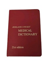 VTG Pocket Medical Dictionary Dorland's 21st Edition 1968 