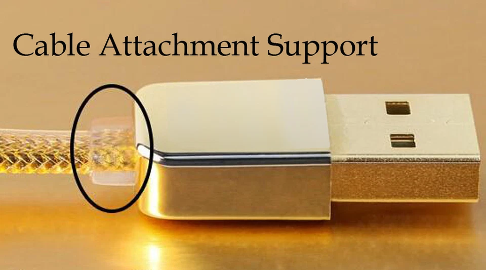 Braided Nylon Data Sync Charger Micro USB Cable for ZTE Blade A31 Lite Phone - Image 3 of 3