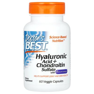 Doctor's Best Hyaluronic Acid with Chondroitin Sulfate 60 Count Supplement