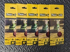 5 Packs Flexovit 93x230mm 180 Grit Sanding Sheets 10 Per Pack From £1.77ea pack