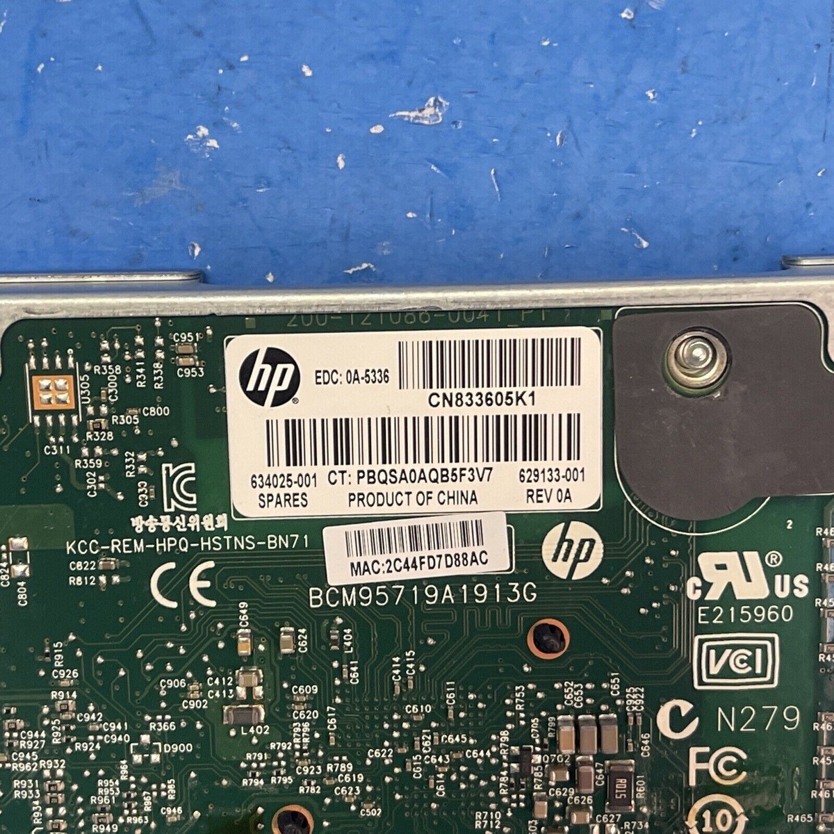 LOT OF 2 629135-B21 HP 1G Quad Port PCI-E Network Adapter 634025-001
