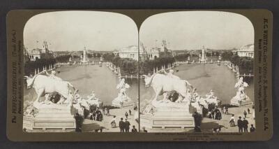 The Grand Basin from Central Cascade Louisiana Purchase Exposition, - Old Photo