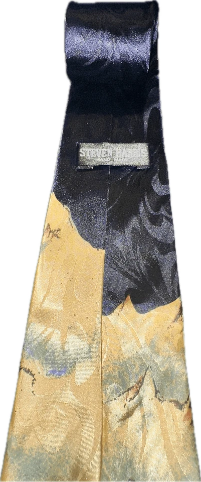 Soaring Eagles Men's Bald Eagle Necktie Patriotic Animal Bird Blue Neck Tie - Image 3 of 4