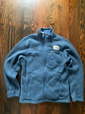 The North Face Boy's Size M Gordon Lyon Fleece 1/4 Zip Sweater, Blue, Like Ne