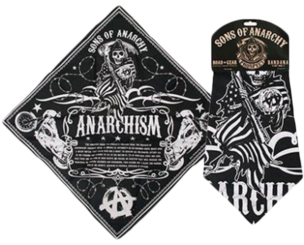 ZOUO Anarchy Destruction バンダナ Sons of Anarchy Anarchism Defined Bandana -Crime drama, Kurt