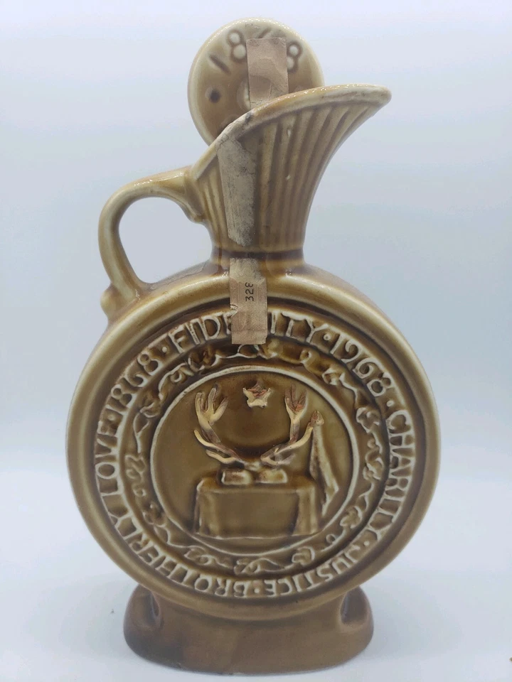 Vintage Jim Beam Decanter Liquor Bottle BPOE Elks Centennial 1868 -1968 Empty - Image 2 of 4