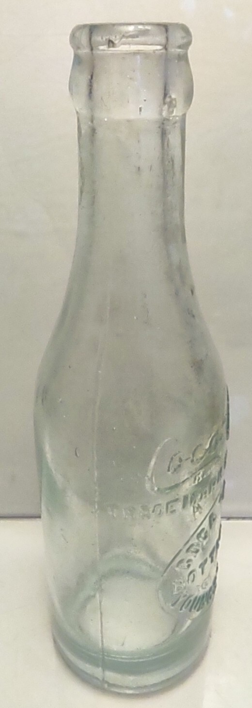 Shoulder Script + Coca Cola Bottling Co Slugplate Soda Bottle Youngstown Ohio OH eBay