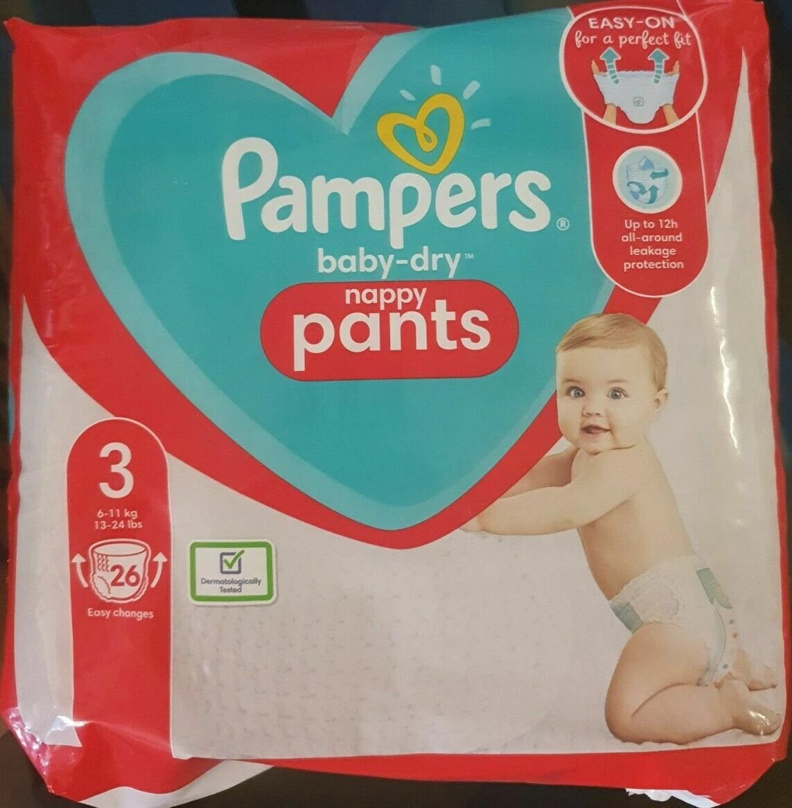 Pampers baby dry nappy pants 3 sales