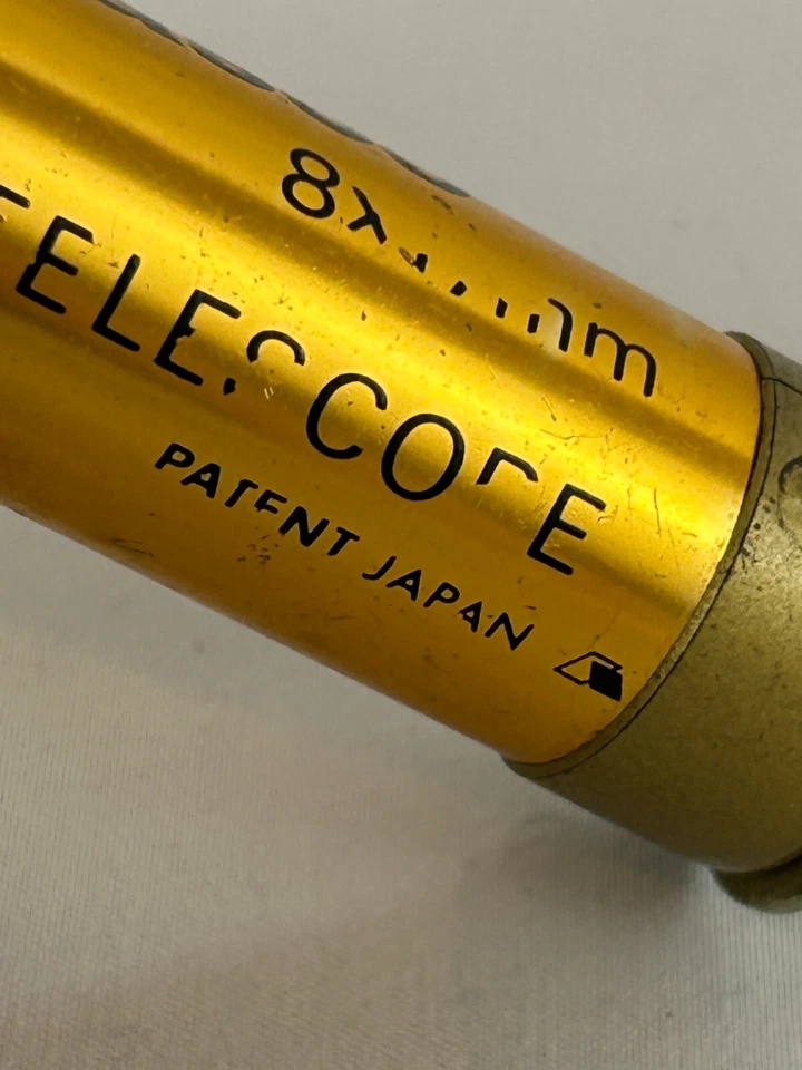 Vintage Tasco Gold Black Handheld Pocket Telescope Monocular 8x mm 2 3/4 Long - Image 4 of 4