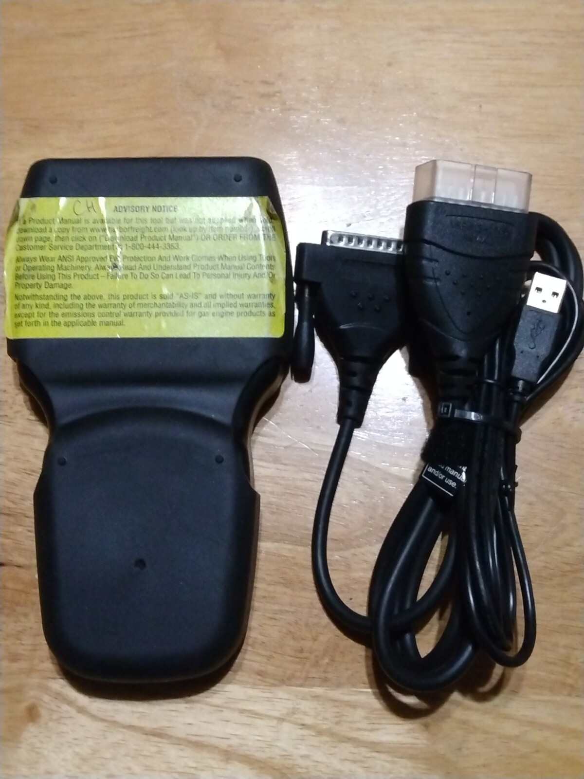 Zurich ZR15 Code Reader Scan Tool Scanner! Tested Works Properly/Has Cables