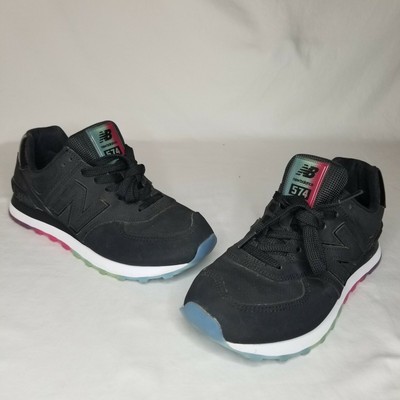 New Balance 574 Womens Black / Rainbow 