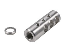 Stainless Steel 5/8x24 TPI Thread Competition Muzzle Brake Compensator For 308