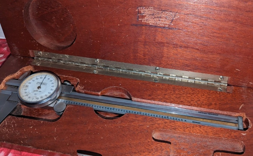 vintage helios fowler dial caliper, micrometer 6" Model 52010006 Stainless Stl eBay