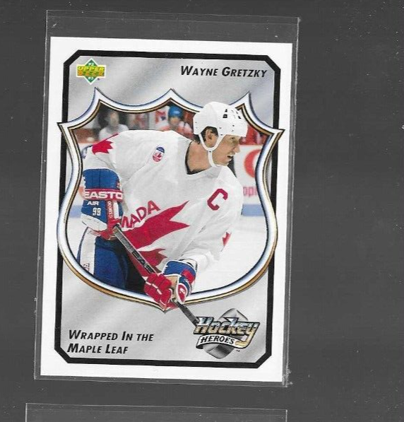 1992-93 Upper Deck Hockey Heroes Wayne Gretzky #14 Team Canada Card