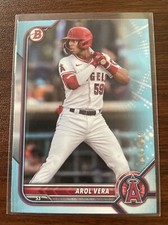 2022 Bowman Draft Paper Base Sky Blue #BD-46 Arol Vera /499 - Los Angeles Angels