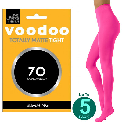 Voodoo Totally Matte Tights 70 Denier Slimming Pantyhose Stockings Fergalicious