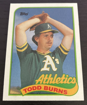 1989 Topps - #174 - Todd Burns - Oakland Athletics - RC