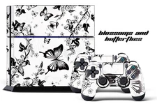 Designer Skin PS4 Playstation Sticker 4 Console Controller Decals BUTTERFLIES W