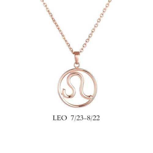 Leo Necklace - Leo Zodiac Sign Necklace 