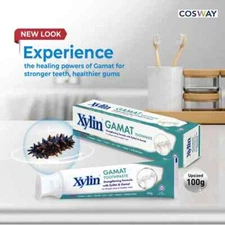 Cosway Xylin Gamat Toothpaste 100g – Herbal, Fluoride-Free with Miswak & Xylitol