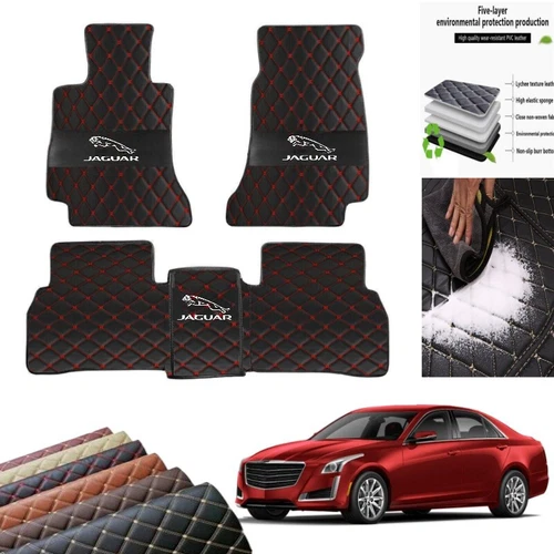 For Jaguar All Models Custom Car Floor Mats Auto Liners All Weather Leather Pads - Picture 2 of 23