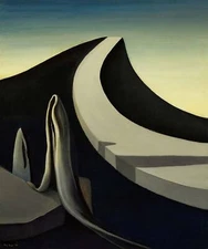 I Walk Without Echo by Kay Sage as HIQU Art Print on Canvas