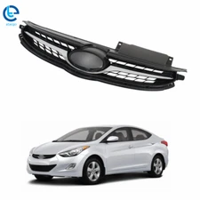 For Hyundai Elantra 2011-2013 Front Bumper Hood Replacement Grill Plastic