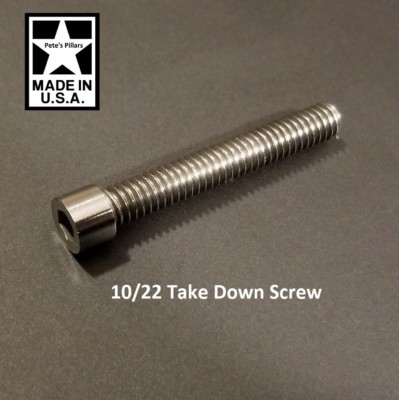Ruger 10/22 LEFT LONG Stainless Steel Take Down Screw KIDD Volquartsen 1022