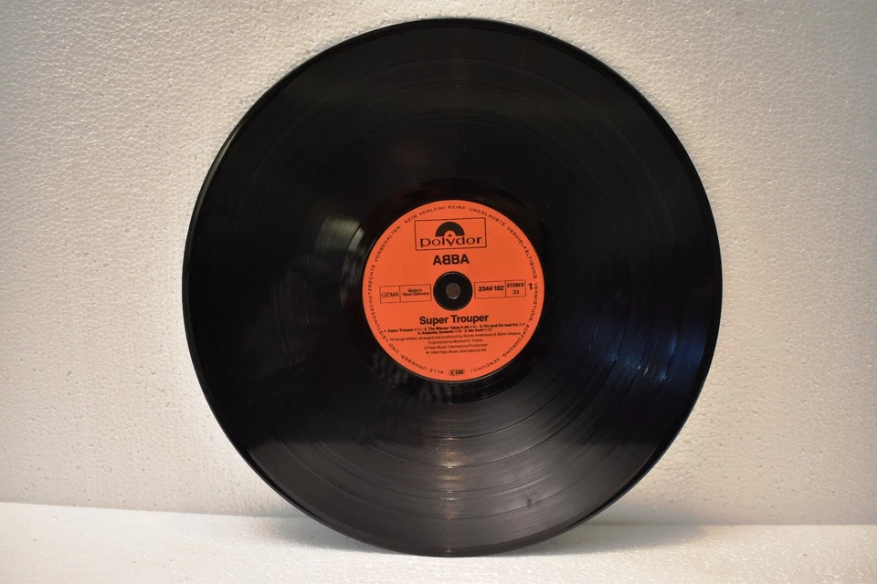 ABBA Super Trouper LP 2344 162 Polydor West Germany 1980 Vinyl Album Collectible - Image 3 of 4