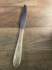 National Silver Co Dinner Knife Mildred Pattern Silverplated 