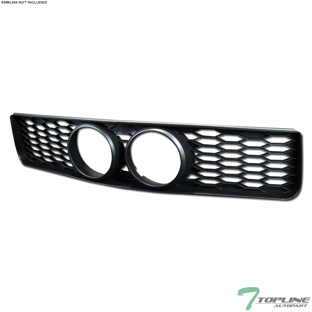 Topline For 2005-2009 Ford Mustang GT Honeycomb Mesh Front Bumper Grille - Black